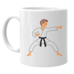 Karateka din puncte - ziua punctului - cană