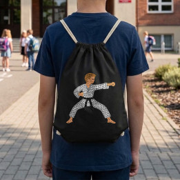 Karateka din puncte - ziua punctului - sac cu șnur