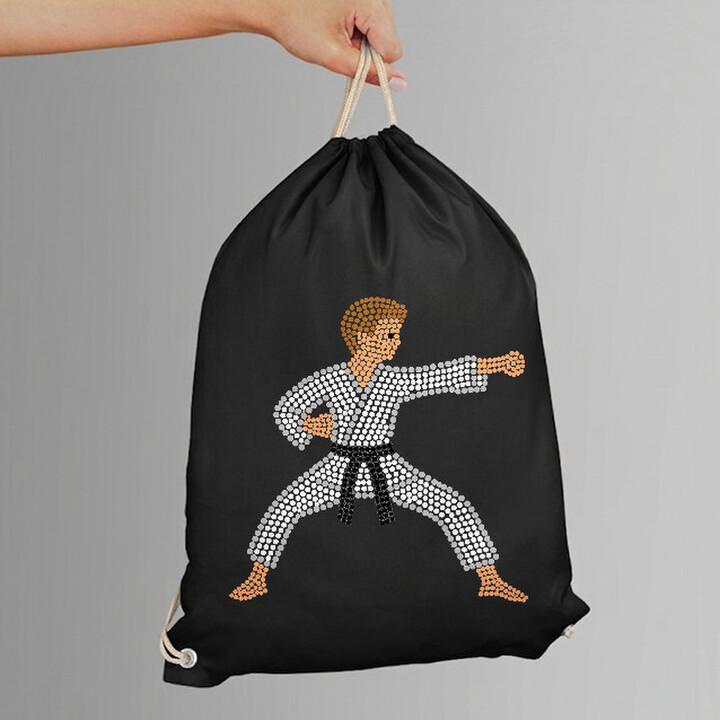 Karateka din puncte - ziua punctului - sac cu șnur