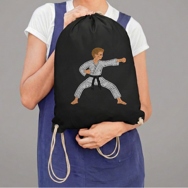 Karateka din puncte - ziua punctului - sac cu șnur