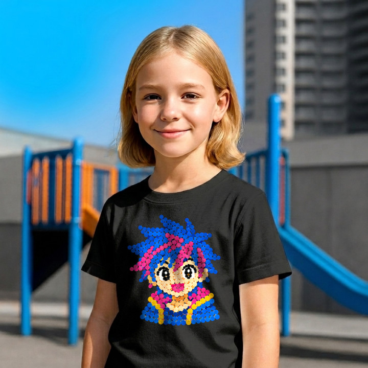 Fată anime din puncte - ziua punctului - tricou pentru copii
