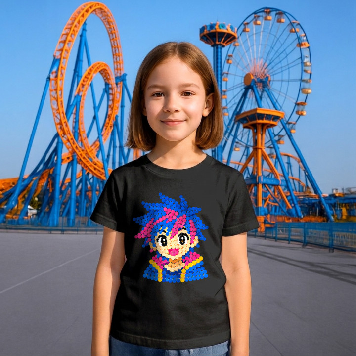 Fată anime din puncte - ziua punctului - tricou pentru copii