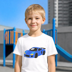 Mașină sport din puncte - ziua punctului - tricou pentru copii