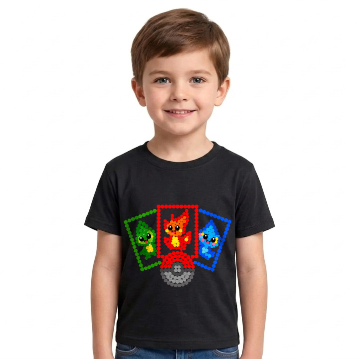 Cărți de colecție din puncte - ziua punctului - tricou pentru copii - inspirat de Pokémon