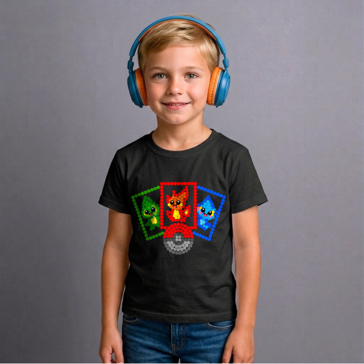 Cărți de colecție din puncte - ziua punctului - tricou pentru copii - inspirat de Pokémon
