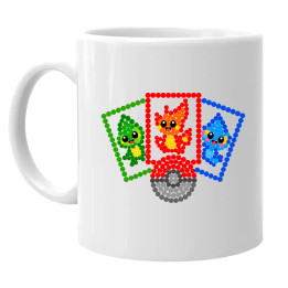 Cărți de colecție din puncte - ziua punctului - cană - inspirat de Pokémon