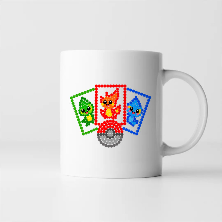 Cărți de colecție din puncte - ziua punctului - cană - inspirat de Pokémon