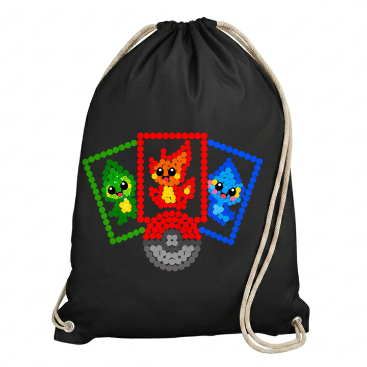 Cărți de colecție din puncte - ziua punctului - sac cu șnur - inspirat de Pokémon