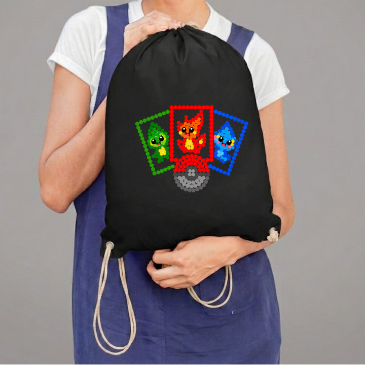 Cărți de colecție din puncte - ziua punctului - sac cu șnur - inspirat de Pokémon