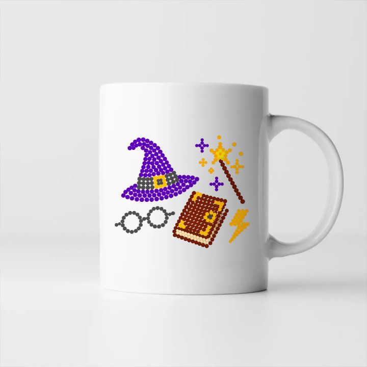 Vrăji și magie din puncte - ziua punctului - cană - inspirat de Harry Potter