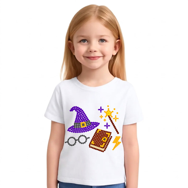 Vrăji și magie din puncte - ziua punctului - tricou pentru copii - inspirat de Harry Potter