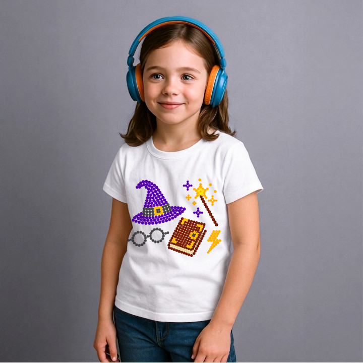Vrăji și magie din puncte - ziua punctului - tricou pentru copii - inspirat de Harry Potter