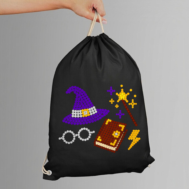 Vrăji și magie din puncte - ziua punctului - sac cu șnur - inspirat de Harry Potter
