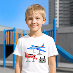 Modele de avioane din puncte - ziua punctului - tricou pentru copii