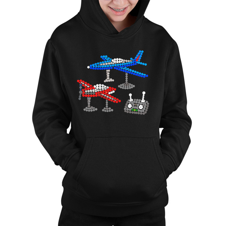 Modele de avioane din puncte - ziua punctului - bluză pentru copii