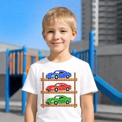 Modele de mașini din puncte - ziua punctului - tricou pentru copii