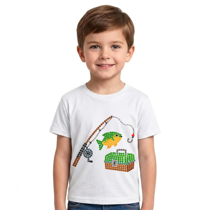 Pescuit din puncte - ziua punctului - tricou pentru copii