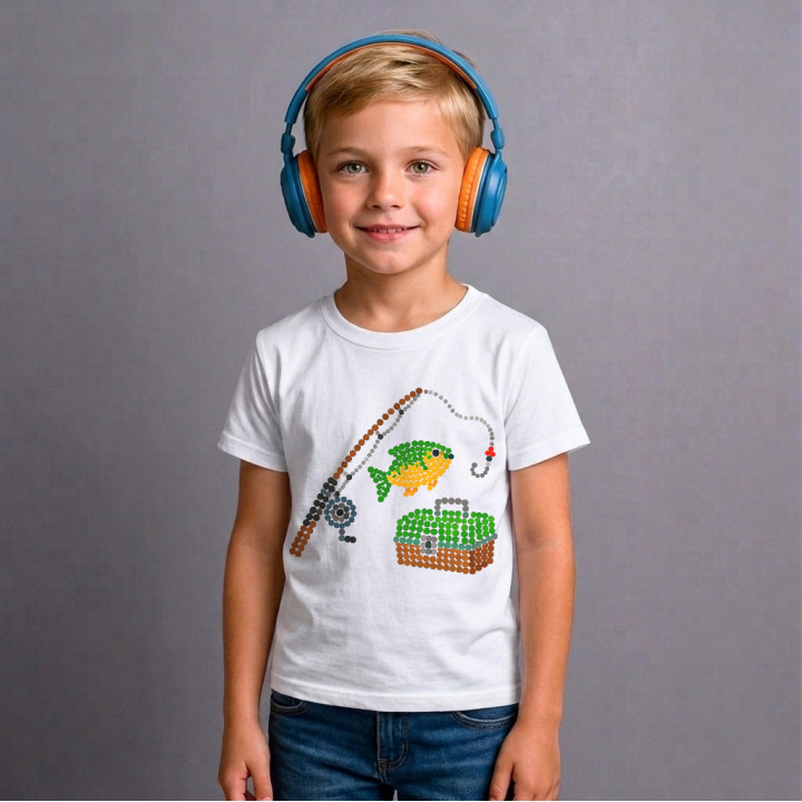 Pescuit din puncte - ziua punctului - tricou pentru copii