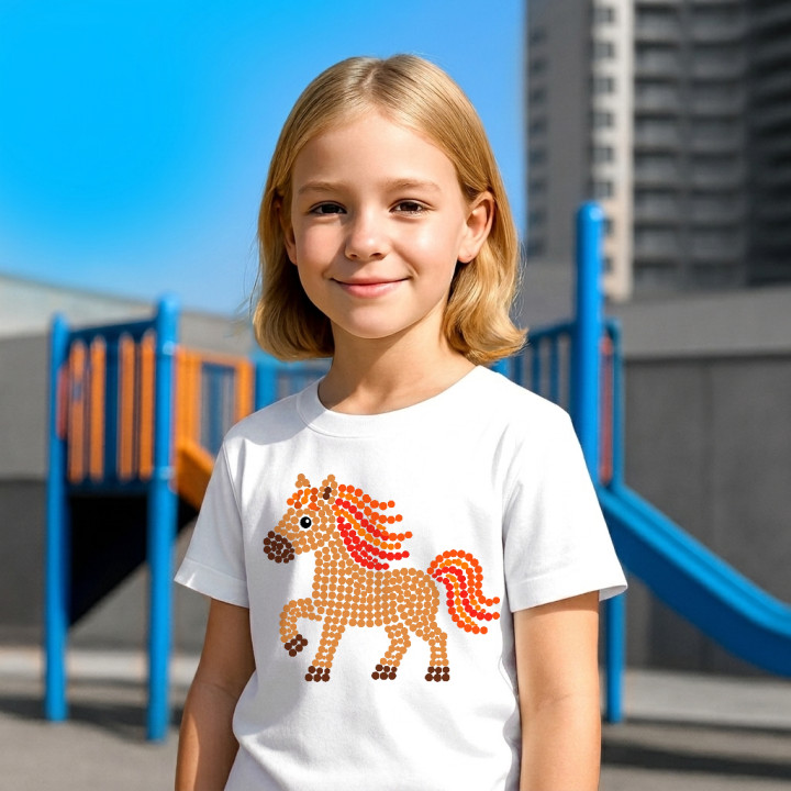Cal din puncte - ziua punctului - tricou pentru copii