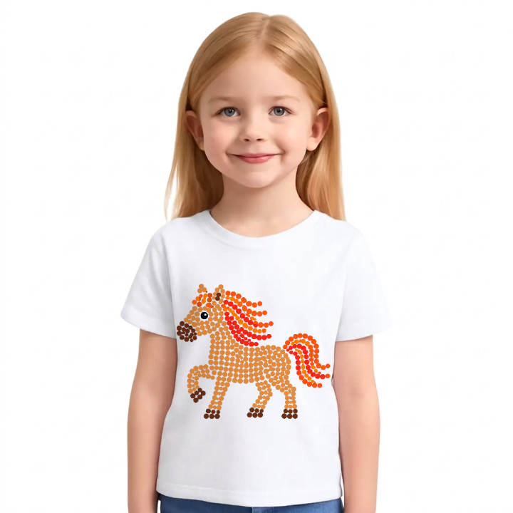 Cal din puncte - ziua punctului - tricou pentru copii