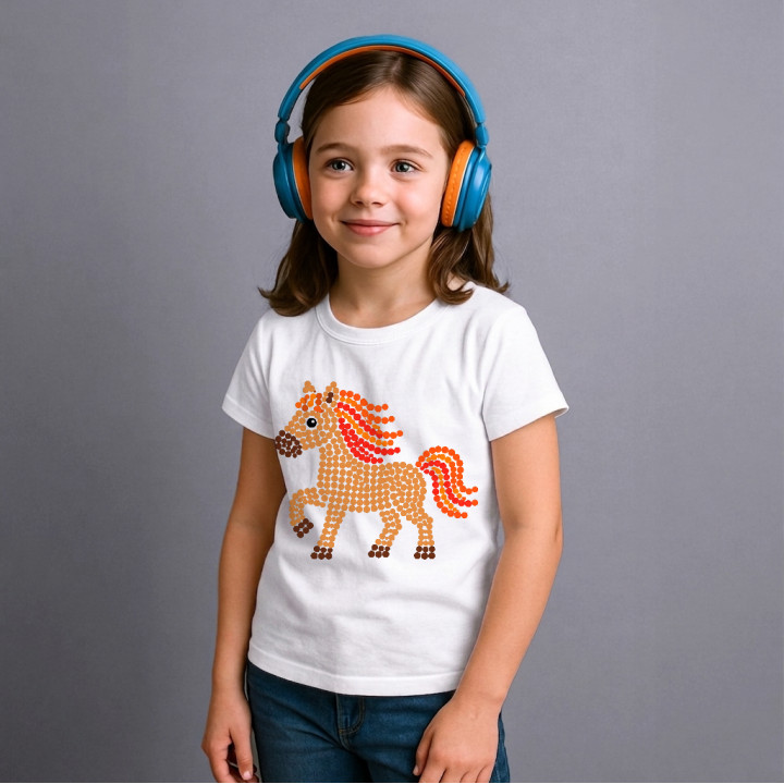 Cal din puncte - ziua punctului - tricou pentru copii