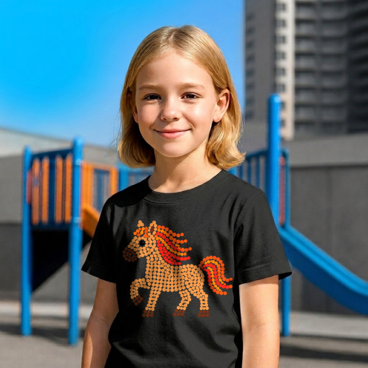 Cal din puncte - ziua punctului - tricou pentru copii
