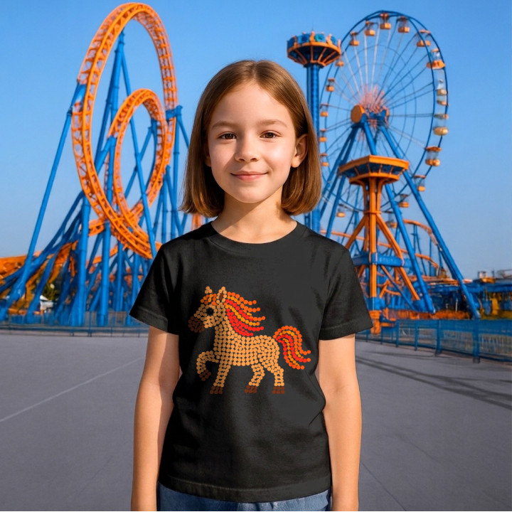 Cal din puncte - ziua punctului - tricou pentru copii
