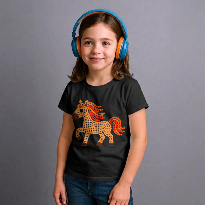 Cal din puncte - ziua punctului - tricou pentru copii