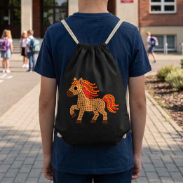 Cal din puncte - ziua punctului - sac cu șnur