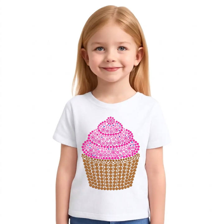 Brioșă din puncte - ziua punctului - tricou pentru copii