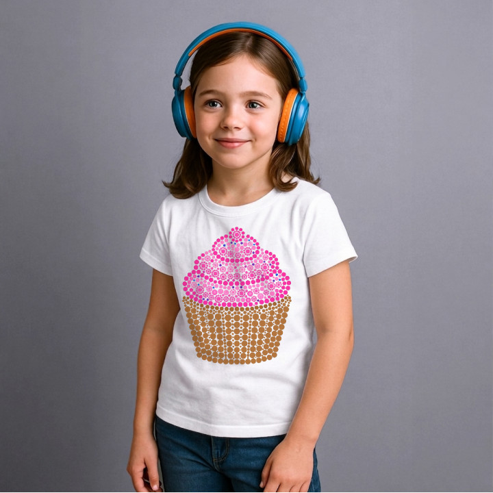 Brioșă din puncte - ziua punctului - tricou pentru copii