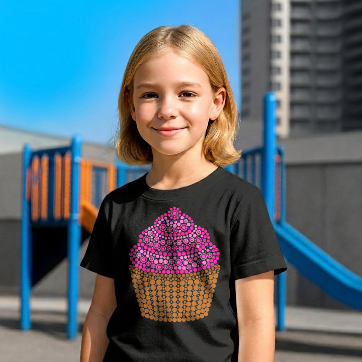 Brioșă din puncte - ziua punctului - tricou pentru copii