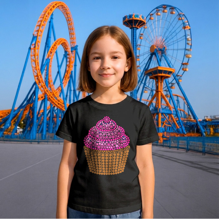 Brioșă din puncte - ziua punctului - tricou pentru copii