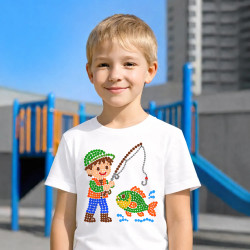 Micul pescar din puncte - ziua punctului - tricou pentru copii