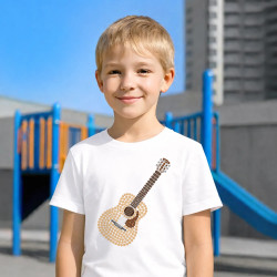 Chitară acustică din puncte - ziua punctului - tricou pentru copii