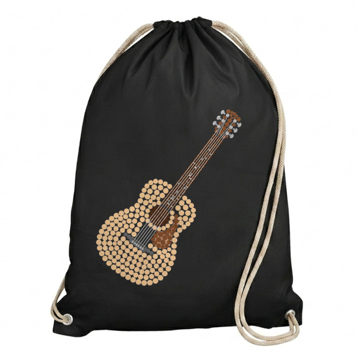 Chitară acustică din puncte - ziua punctului - sac cu șnur