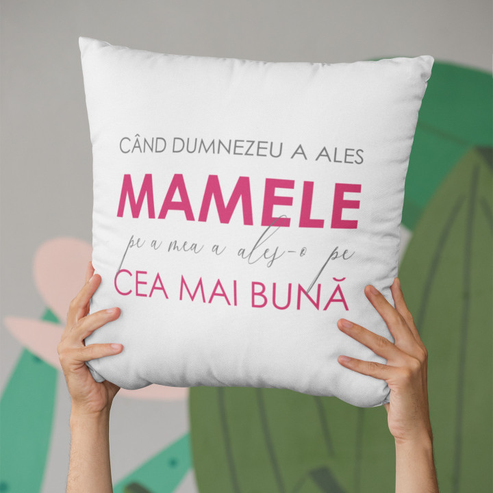 Când Dumnezeu a ales mamele, pe a mea a ales-o pe cea mai bună - pernă