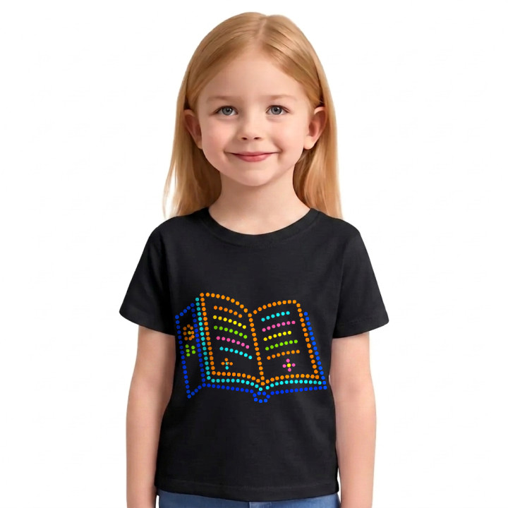 Mica cititoare din puncte - ziua punctului - tricou pentru copii