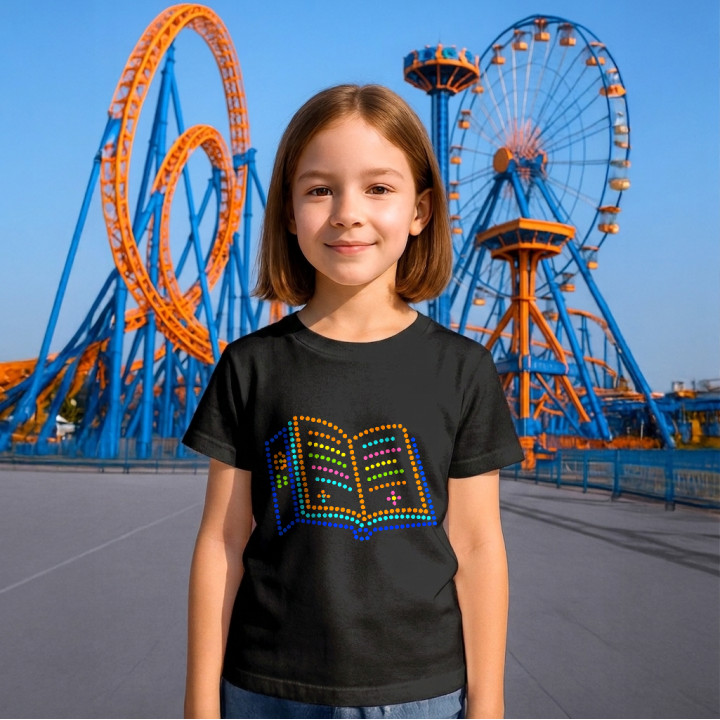 Mica cititoare din puncte - ziua punctului - tricou pentru copii