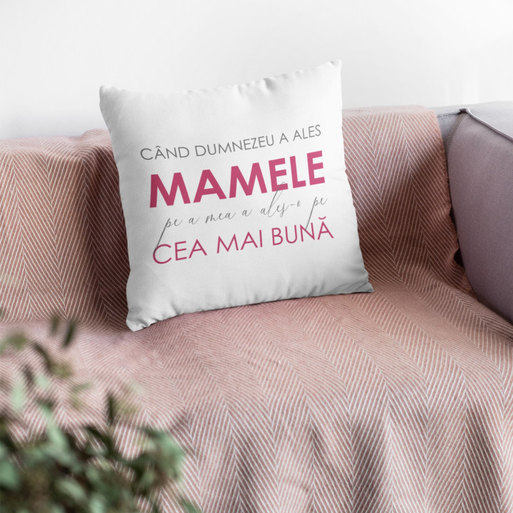 Când Dumnezeu a ales mamele, pe a mea a ales-o pe cea mai bună - pernă