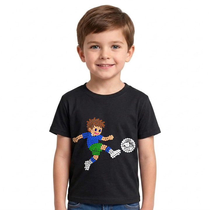 Micul fotbalist din puncte - ziua punctului - tricou pentru copii