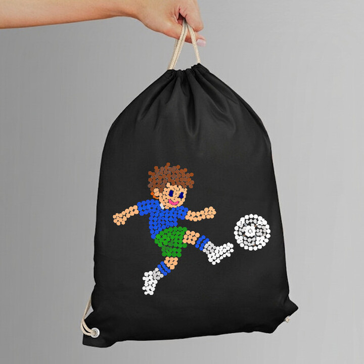Micul fotbalist din puncte - ziua punctului - sac cu șnur
