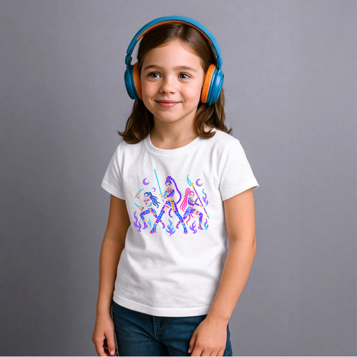 Huntrix din puncte - ziua punctului - tricou pentru copii pentru fanii filmului KPop Demon Hunters