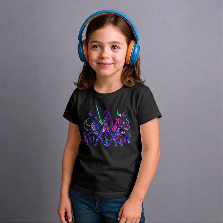 Huntrix din puncte - ziua punctului - tricou pentru copii pentru fanii filmului KPop Demon Hunters