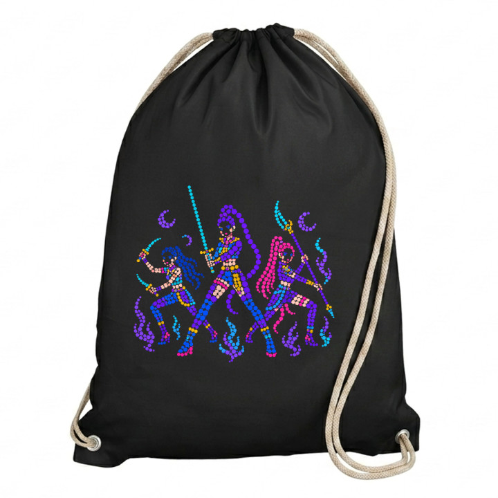 Huntrix din puncte - ziua punctului - sac cu șnur pentru fanii filmului KPop Demon Hunters
