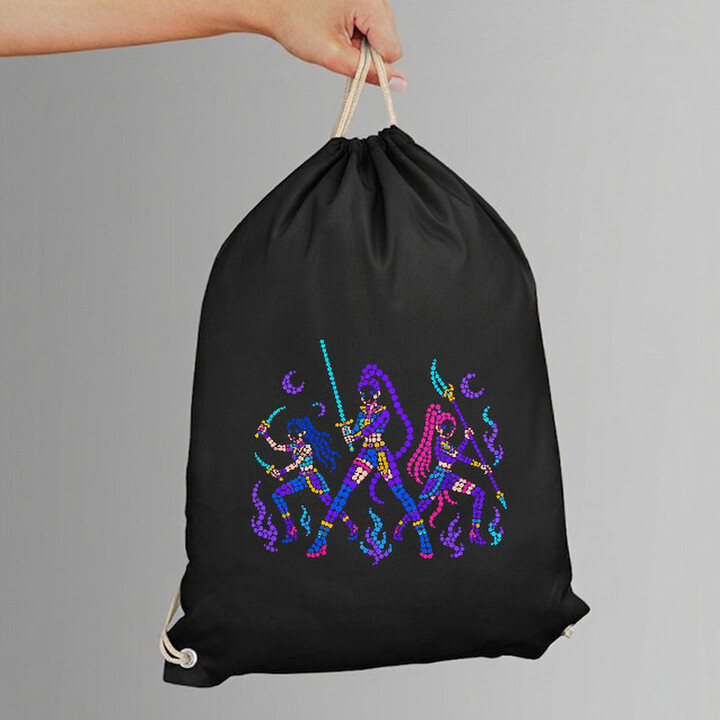 Huntrix din puncte - ziua punctului - sac cu șnur pentru fanii filmului KPop Demon Hunters