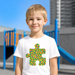 Puzzle din puncte - ziua punctului - tricou pentru copii