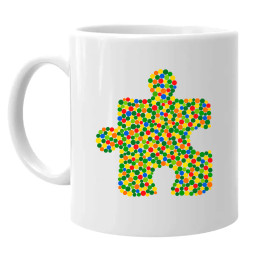 Puzzle din puncte - ziua punctului - cană