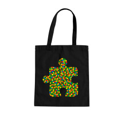 Puzzle din puncte - ziua punctului - sacoșă de bumbac