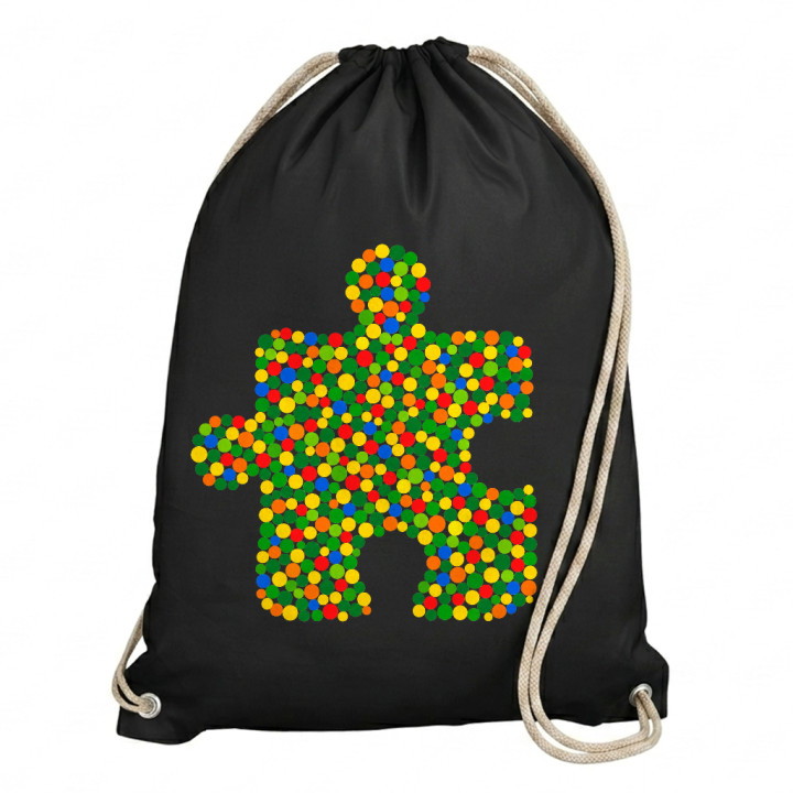 Puzzle din puncte - ziua punctului - sac cu șnur